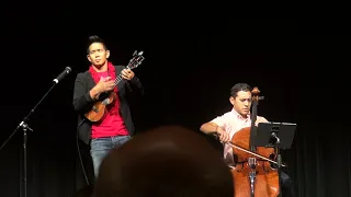 Jake Shimabukuro and Josh Nakazawa perform at Go For Broke Movie Sneak Peek