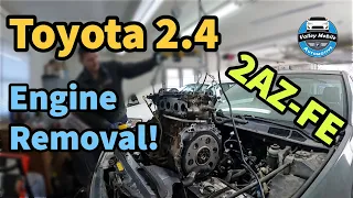 2002-2006 Toyota Camry 2.4 Engine Rebuild | Pulling the Engine