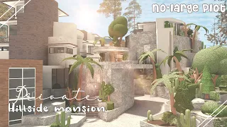 Bloxburg | Modern Hillside Private Mansion | NO-LARGE Plot | EXTERIOR | Le Yuii