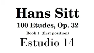 Hans Sitt (Estudios, Op 32) Libro 1 - Lección 14