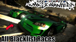 Racing Every Blacklist Rival With Their Car | All Blacklist Rivals - Full Races | Movie Edit