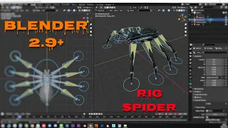 Риг паука в Blender 2.8+ Часть 1 / Spider rig in Blender 2.8+ Part 1