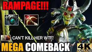 From Bad Start To Godlike Final Boss Medusa 1 VS 5 Rampage!!! Epic Mega Creeps Comeback 7.29 Dota 2