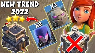 Th9 Golem Witch Attack Strategy Without CC Troops | Town hall 9 Witch Slap Attack - Clash of clans