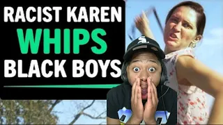 MOST RACIST VIDEO EVER MADE!!! Racist Karen WHIPS Black Boys for Playing Basketball!! Leek Reacts