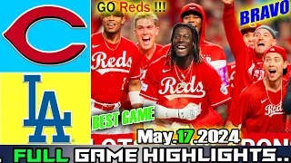 Cincinnati Reds vs Los Angeles Dodgers [FULL GAME] Highlights (05/17/24) | MLB Season 2024