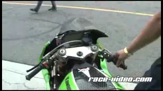 Kawasaki MotoGP warm up before the Race - Sound Check up