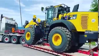 Komatsu WA475-10 på vei til Busengdal AS