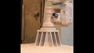 5 axis CNC machining a custom chess set