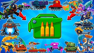 ALL 25 TANKS and EPIC RAPID RELOAD BOOSTER FIGHT BATTLES 1 vs 1 - Hills of Steel