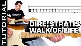 Como tocar Walk Of Life de DIRE STRAITS en guitarra