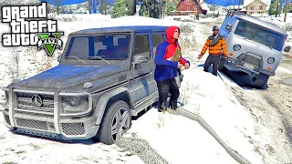 ГОПНИК ВОТЕР ЗАСТРЯЛ В СУГРОБЕ НА ГЕЛИКЕ - РЕАЛЬНЫЕ ПАЦАНЫ В GTA 5 ⚡ ГАРВИН