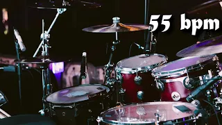 55 Bpm Drum Track Batería - Straight Beat Eighth Notes