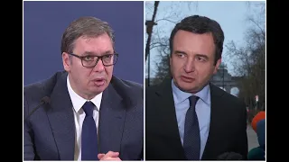 Poruke Vučića i Kurtija nakon sastanka u Briselu