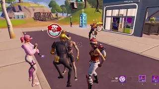 Flexing Springy on fake Midas bots in party royale