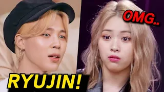 How BTS Jimin Shocked ITZY Ryujin while Shooting MV Together?