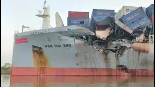 Top 10 Large Container Ships Crashing on Scary Waves In Storm! Cargo Ships Collision!