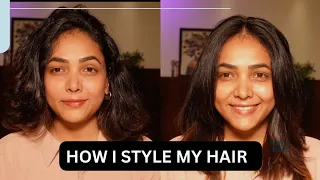 How I Style My Hair || Hair straightening tutorial || Anupama Anandkumar #hairstyle #hairtutorial
