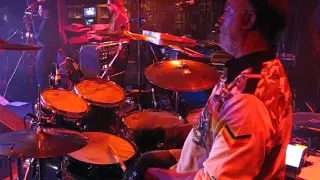 Carlton "Santa" Davis drumming