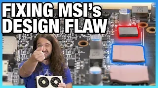 Fixing MSI's Design Flaw: Thermal Pad Swap on RX 5700 XT Evoke OC