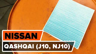 How to change pollen filter / cabin filter on NISSAN QASHQAI (J10, NJ10)  [TUTORIAL AUTODOC]