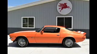 Fantastic 1970 Camaro For Sale at Coyote Classics