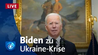 US-Präsident Biden äußert sich zur Krise in der Ostukraine