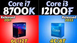 i7-8700K vs i3-12100F | RTX 3080 and RTX 3060 | How Much Performance Difference?