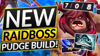 NEW PUDGE BUILD Makes You IMMORTAL - UNKILLABLE RAID BOSS - Dota 2 Guide