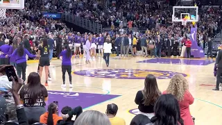 Vice President Kamala Harris attends Brittney Griner’s 1st WNBA Game since coming home from Russia
