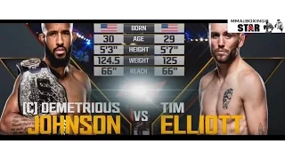 Деметриус Джонсон VS Тим Эллиот | Demetrious Johnson VS Tim Elliott | Лучшие моменты