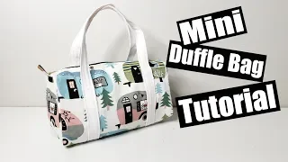 Mini Duffle Bag Sewing tutorial - Free pattern