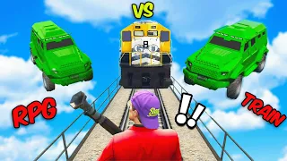 RPG Vs Train Vs Insurgent 🤯 | GTA 5 Funny Moments🤣 - ROCKY Tamil Gaming