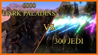 300 JEDI vs 6000 DARK PALADINS -  Ultimate Epic Battle Simulator- UEBS  -battlefront 2