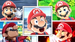 Mario's FUNNY ANIMATIONS in Smash Bros Ultimate (Drowning, Dizzy, Star KO, & More!)