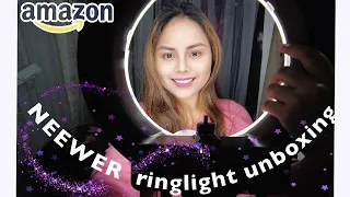 NEEWER RING LIGHT UNBOXING | FULL SETUP + REVIEW