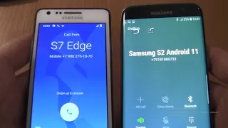 Over the Horizon Incoming call & Outgoing call at the Same Time Samsung Galaxy S7 edge+S2 Android 11