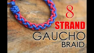 How To Make 8 Strand Gaucho Braid (Bracelet)