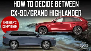 HOW TO DECIDE BETWEEN MAZDA CX-90 and TOYOTA GRAND HIGHLANDER