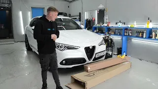 Alfa Romeo Stelvio Transformation Maxton Design Kit & Wheels OFF Ceramic Coating !