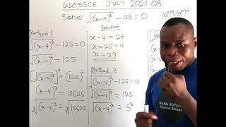 Ideal Solution To WASSCE June 2021 Theory Question 3 || Further Mathematics (Elective)