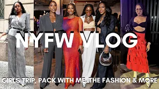 NEW YORK FASHION WEEK VLOG | WHAT THE GIRLS WERE WEARING, NYFW PRE, PRESENTATIONS, & MORE