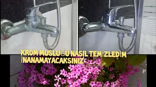 📢KROM MUSLUK PARLATMA✨ bakın nasıl parlattım✨Baharın geldiğinin habercileri🌺💐Terasta biber fideledim