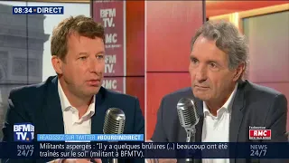 Yannick Jadot était face à Jean-Jacques Bouridn sur RMC et BFMTV