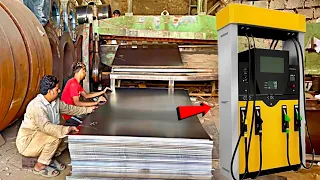 These Fabricators make Gasoline Pump From the sheets of metal || How to make Fuel Dispenser