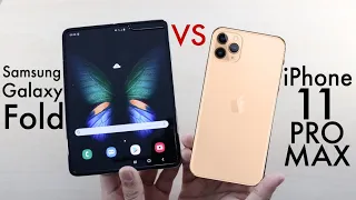 Samsung Galaxy Fold Vs iPhone 11 Pro Max! (Comparison) (Review)