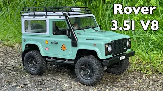 MN D90 Land Rover Defender with DIY Rover V8 Sound and Lights, WPL 2 Speed Transmission