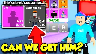 I Opened Capsules FOR 24 HOURS To Find The SECRET BUILDERMAN CUSTOMER In Arcade Empire! (Roblox)