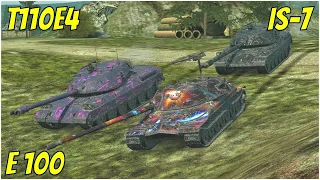 IS-7, T110E4 & E 100 ● WoT Blitz