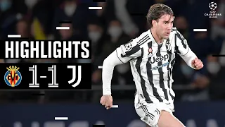 Villarreal 1-1 Juventus | Vlahovic Scores First Champions League Goal | Champions League Highlights